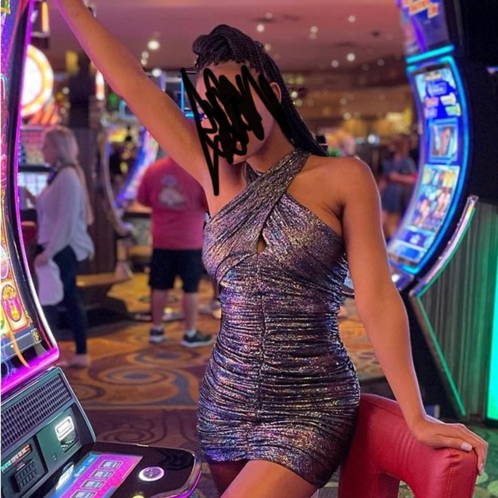 Shimmer Zara party dress